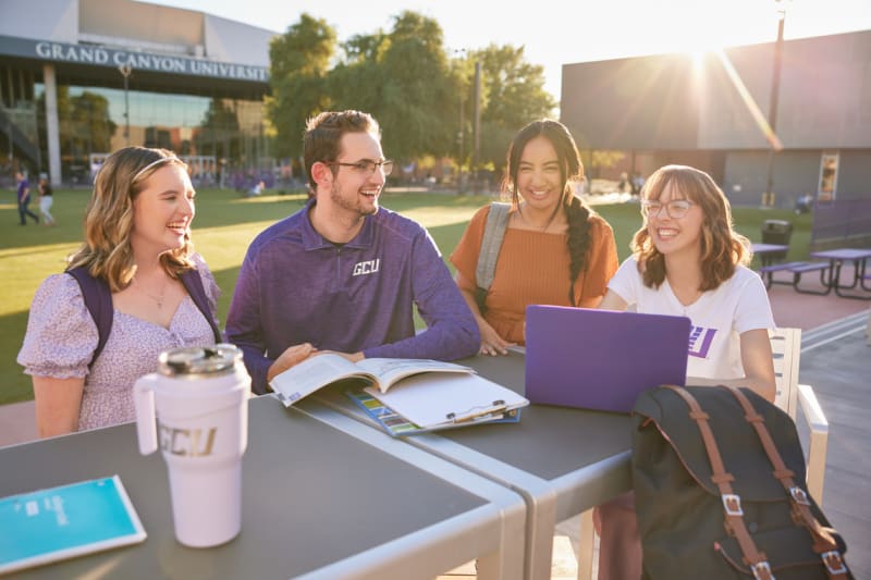 Grand Canyon University students on campus